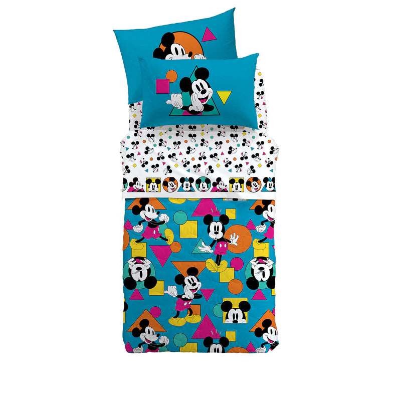 CALEFFI COMPLETO LETTO DISNEY MICKEY GEO 1 PIAZZA