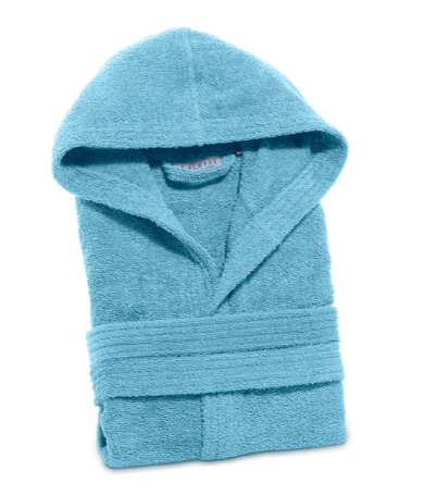 CALEFFI ACCAPPATOIO SPUGNA CON CAPUCCIO UNISEX MINORCA