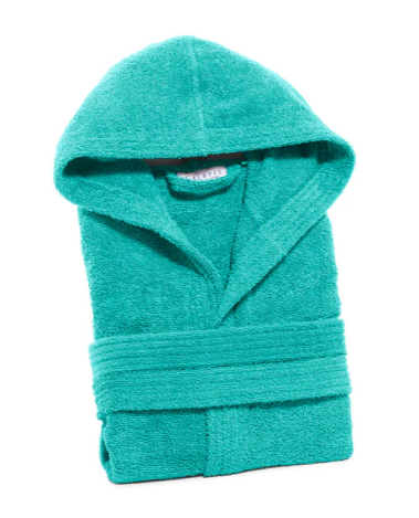 CALEFFI ACCAPPATOIO SPUGNA CON CAPUCCIO UNISEX MINORCA