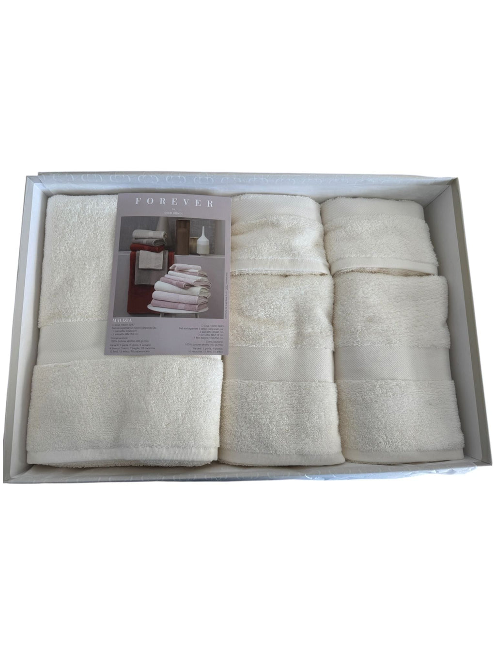SET ASCIUGAMANI MALIZIA 5 PZ
