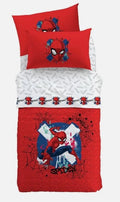 CALEFFI TRAPUNTA DISNEY SPIDERMAN RED 1 PIAZZA PURO COTONE